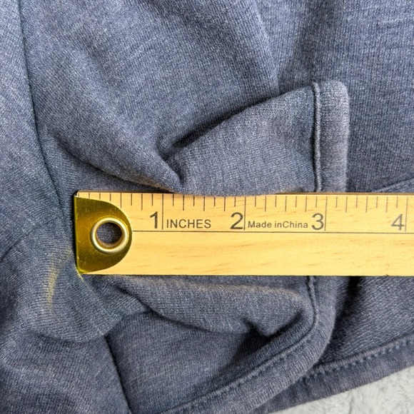 New A Glow Maternity Sweat Shorts Womens M Grey Lounge Pull On Full Belly Panel - Picture 6 of 8